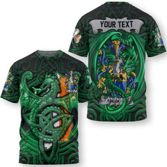 Woulfe T-Shirts The Green Dragon Of Ireland Style