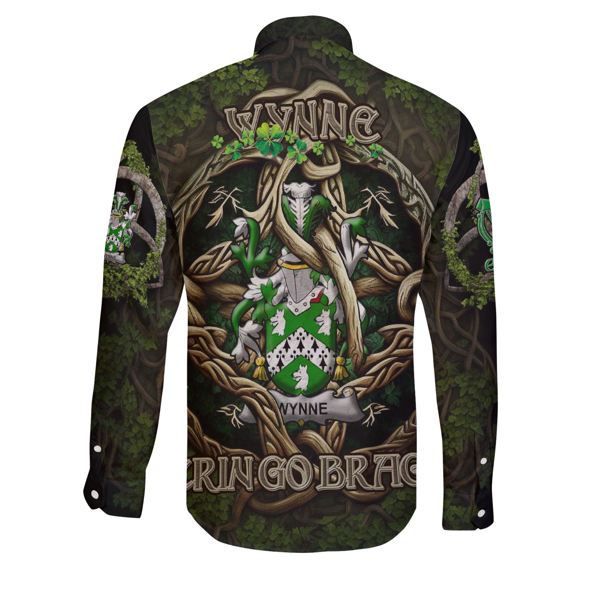 Wynne Long Sleeve Button Shirts Ireland Is My Root Style