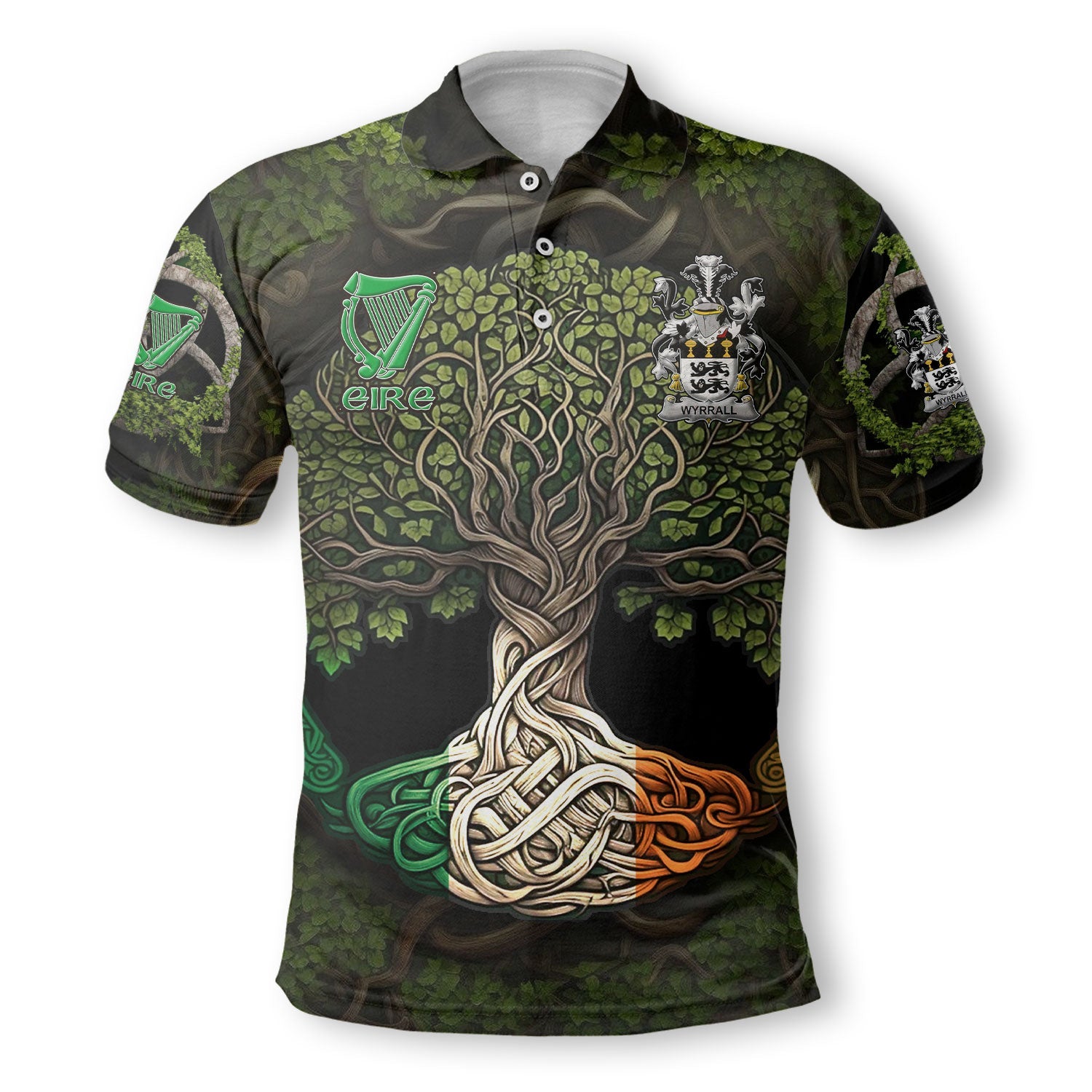 Wyrrall Polo Shirts Ireland Is My Root Style