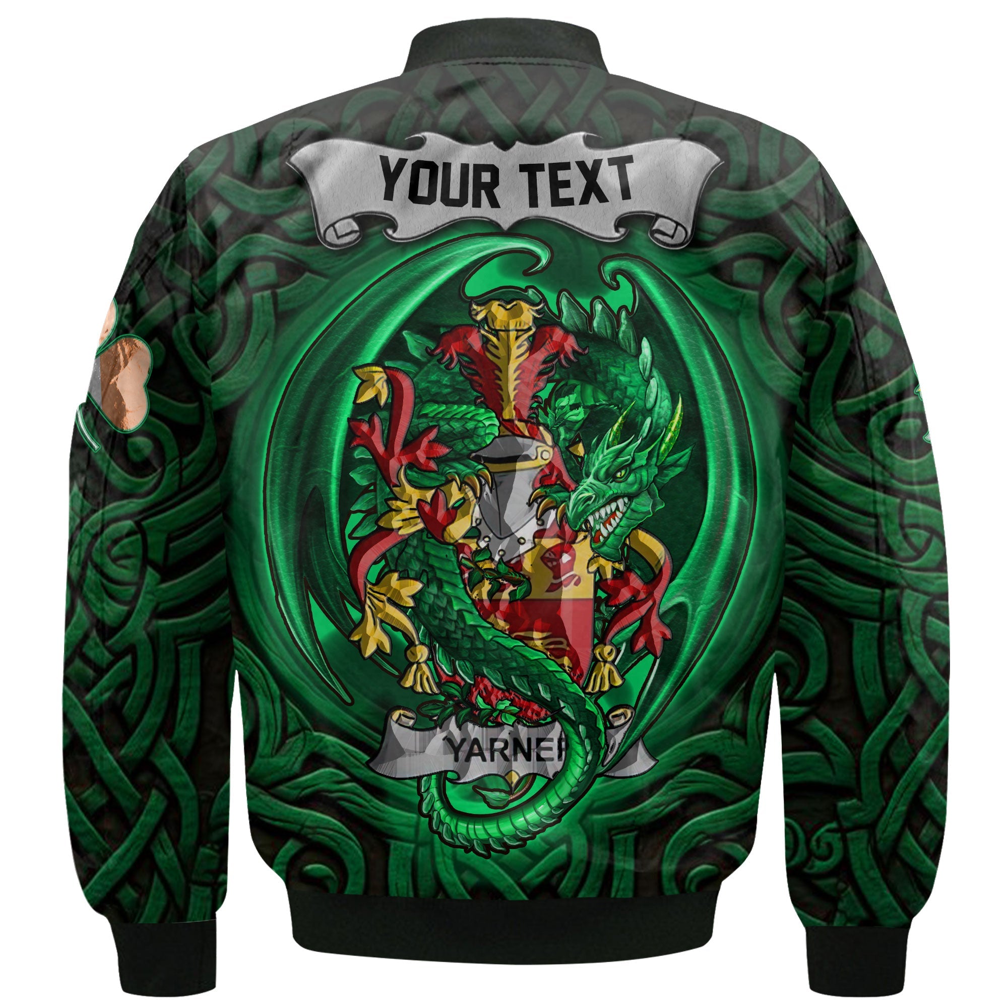 Yarner Bomber Jackets The Green Dragon Of Ireland Style