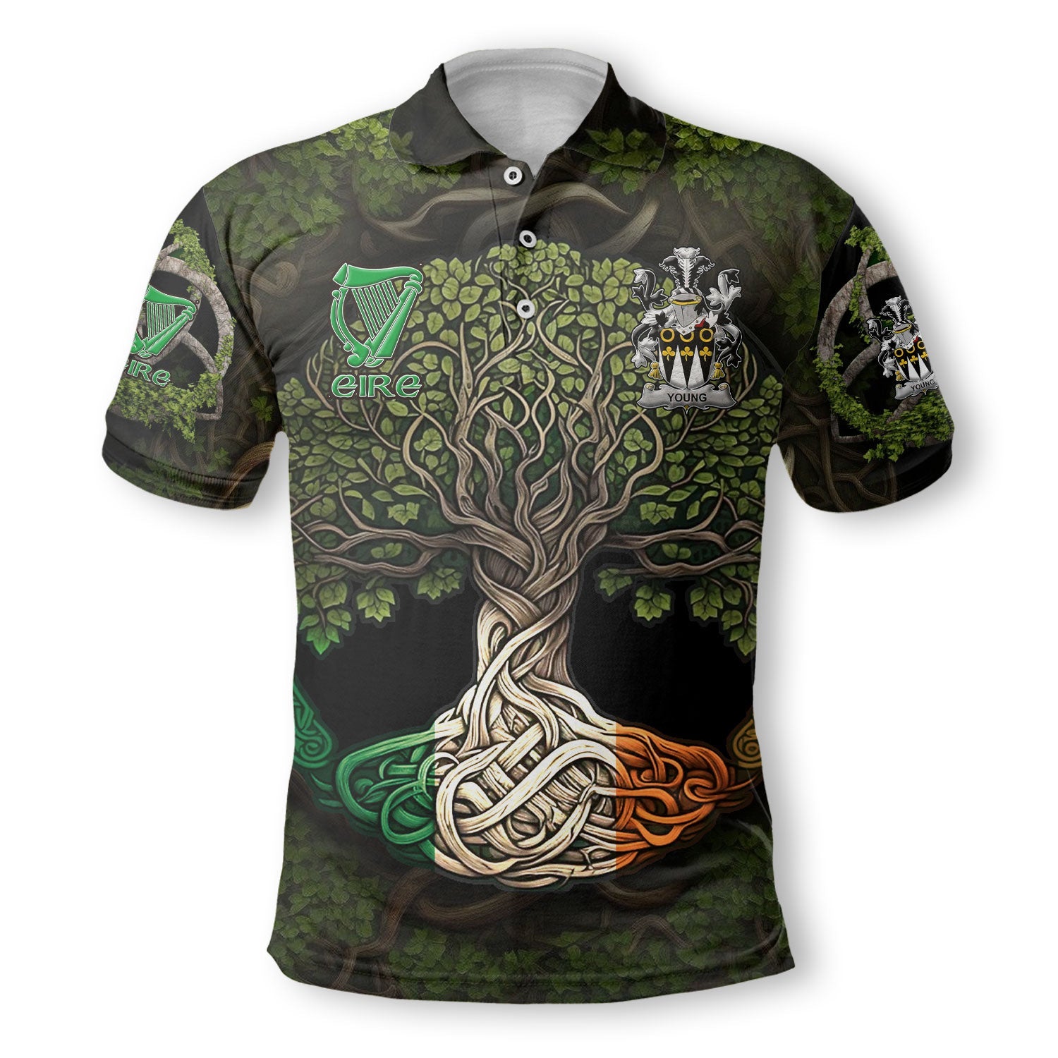 Young Polo Shirts Ireland Is My Root Style