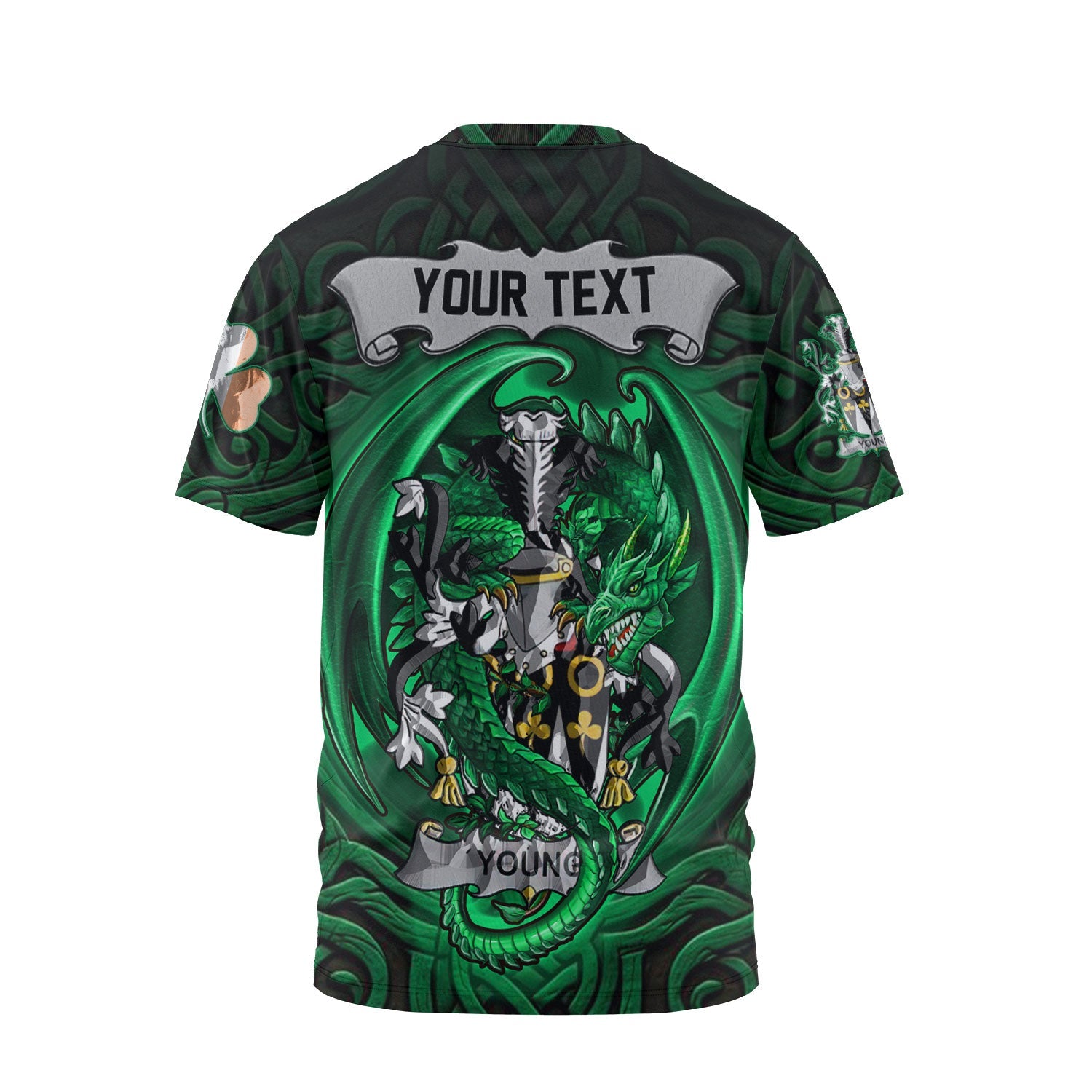 Young T-Shirts The Green Dragon Of Ireland Style