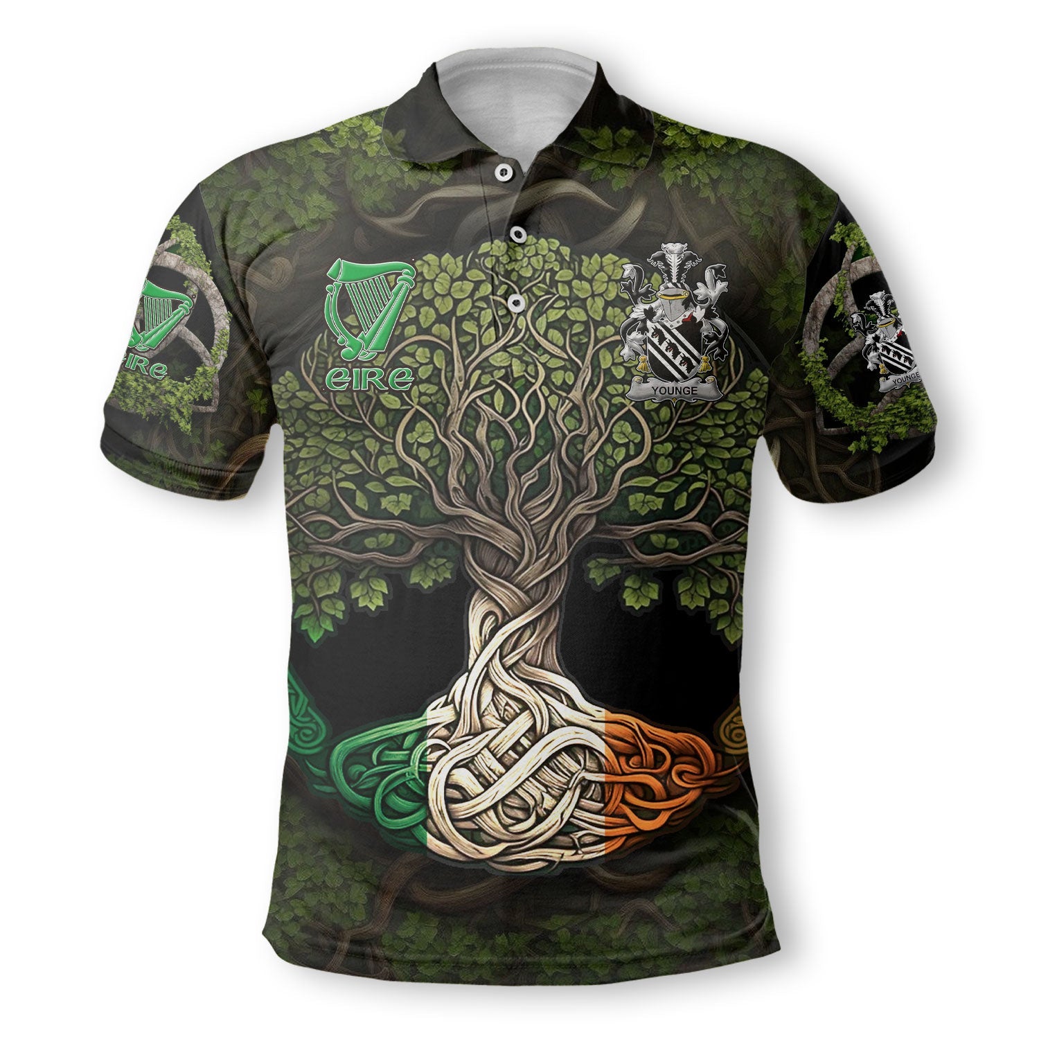 Younge Polo Shirts Ireland Is My Root Style