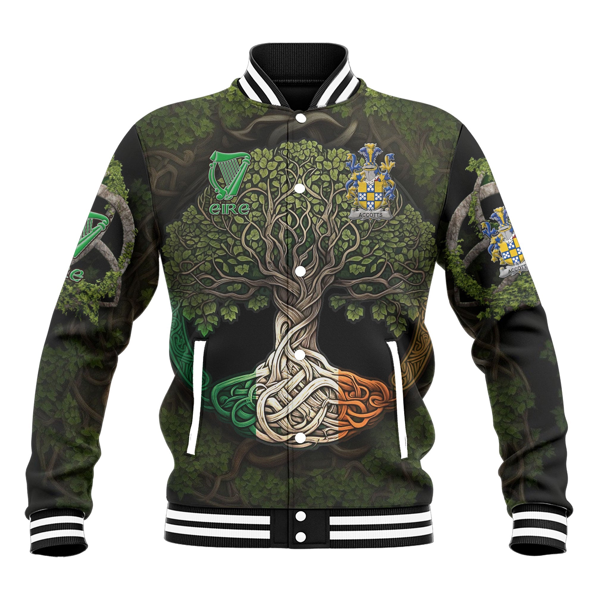 Accotts Baseball Jackets Ireland Is My Root Style