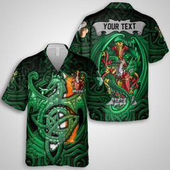 Adams Hawaiian Shirts The Green Dragon Of Ireland Style