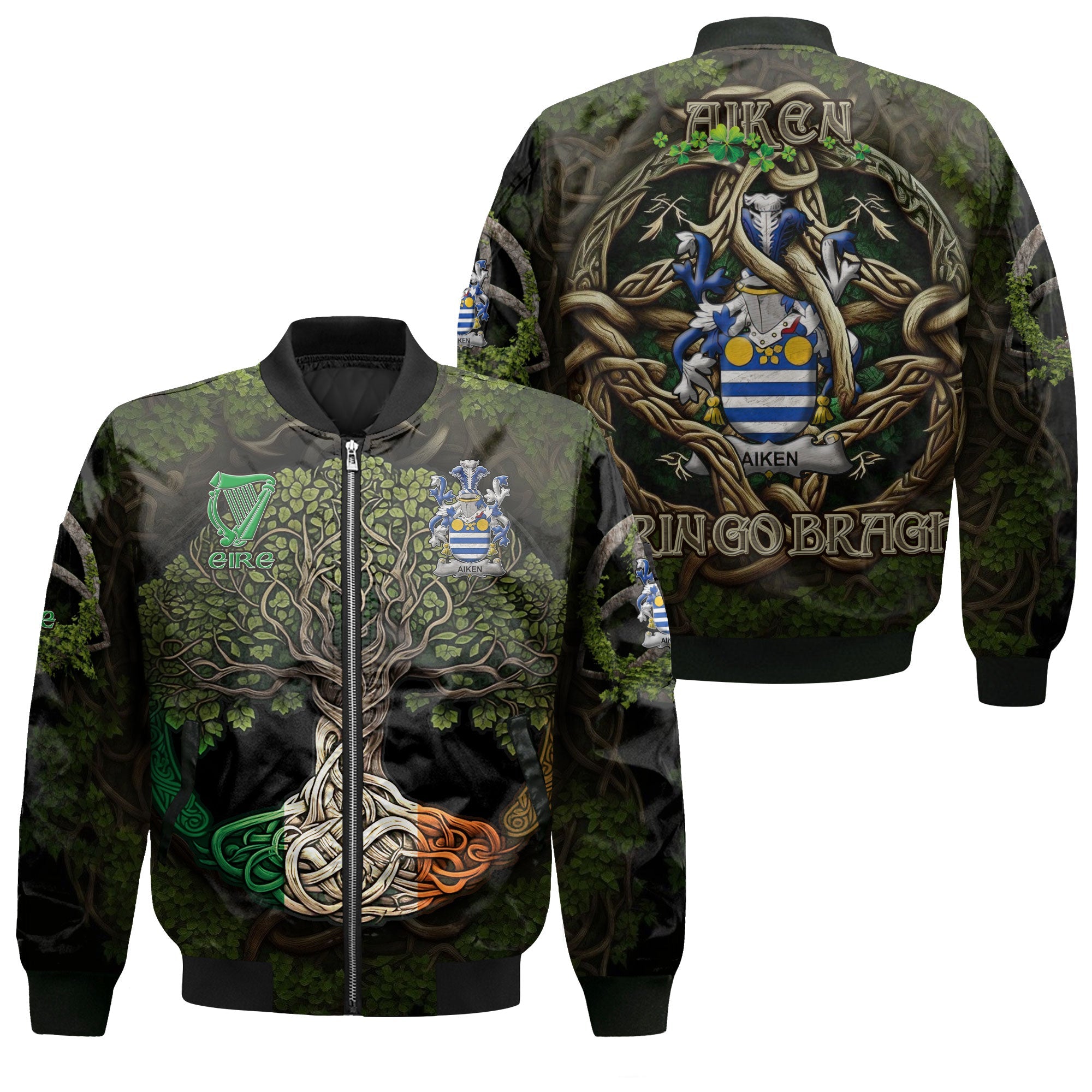 Aiken Bomber Jackets Ireland Is My Root Style