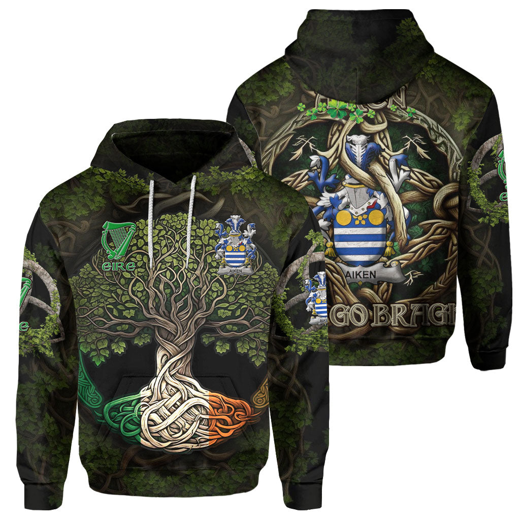 Aiken Hoodies Ireland Is My Root Style