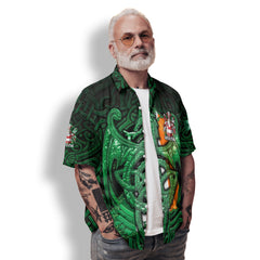 Alcock Hawaiian Shirts The Green Dragon Of Ireland Style