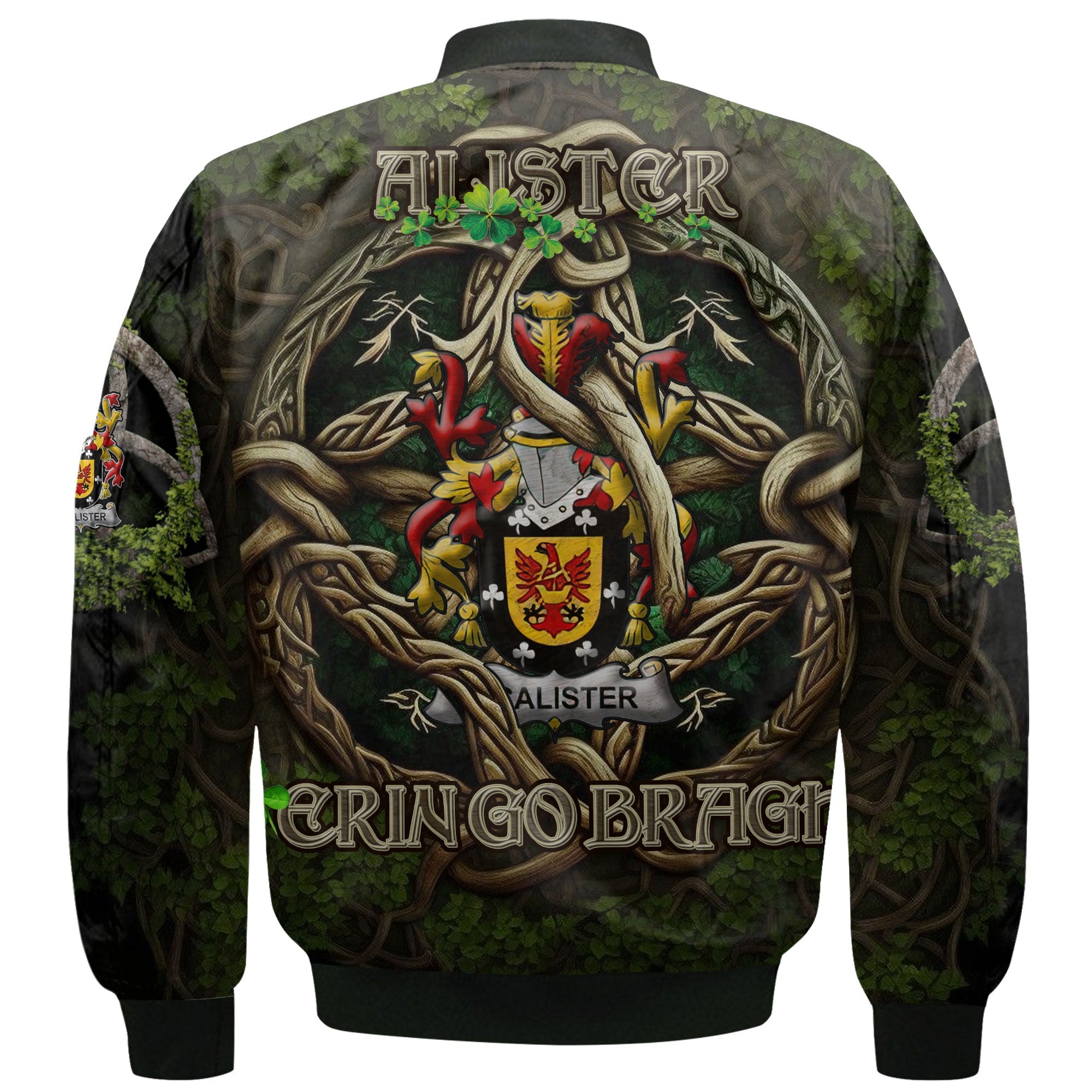 Alister or McAlister Bomber Jackets Ireland Is My Root Style