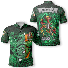 Alister or McAlister Polo Shirts The Green Dragon Of Ireland Style