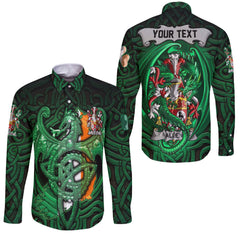 Allen Long Sleeve Button Shirts The Green Dragon Of Ireland Style