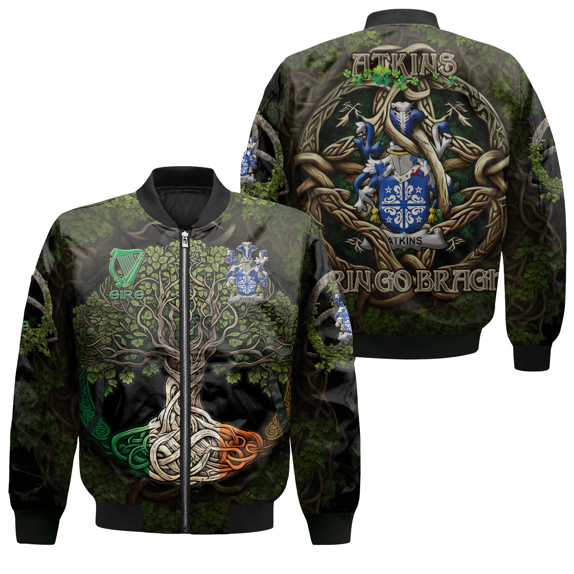 Atkins Bomber Jackets Ireland Is My Root Style