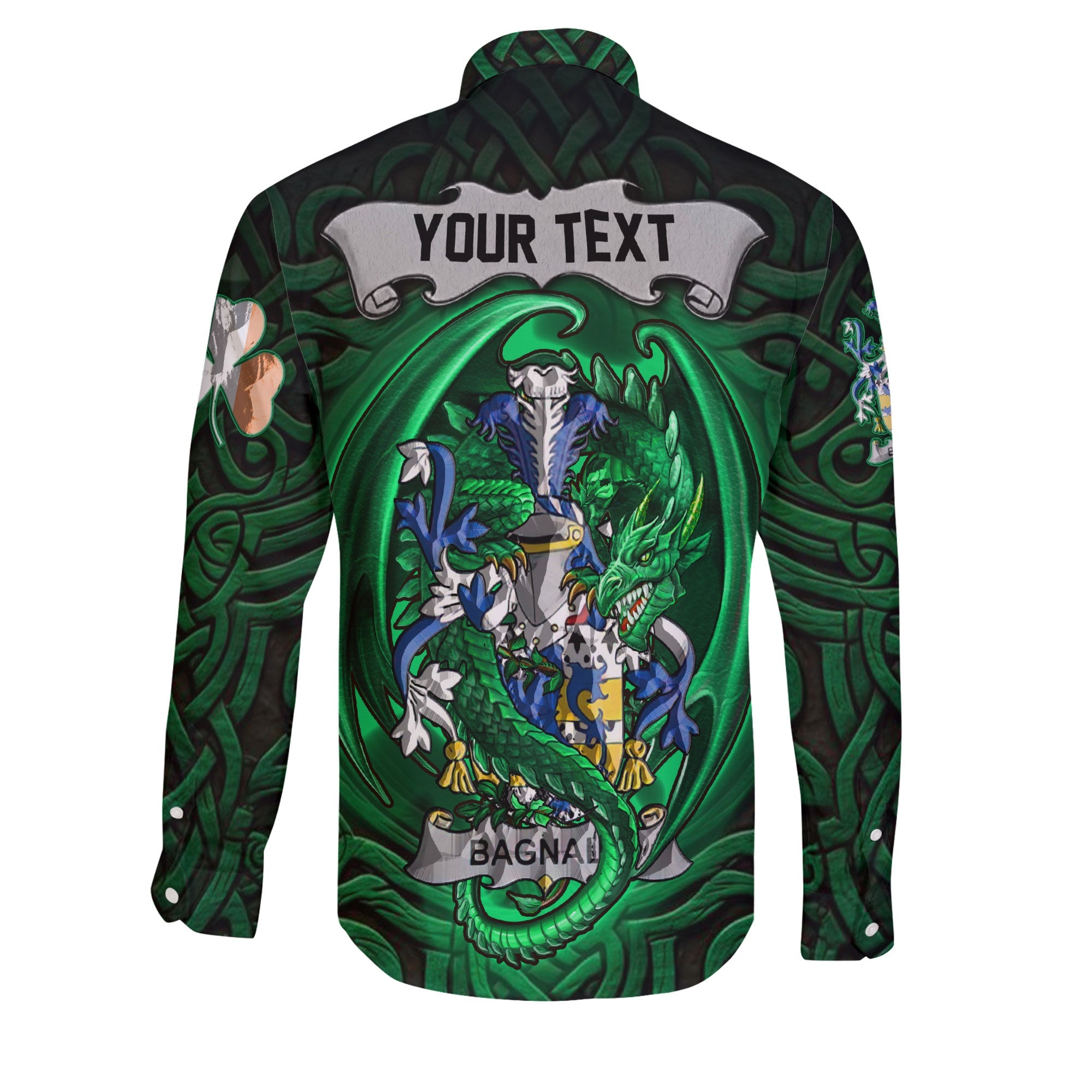 Bagnall Long Sleeve Button Shirts The Green Dragon Of Ireland Style