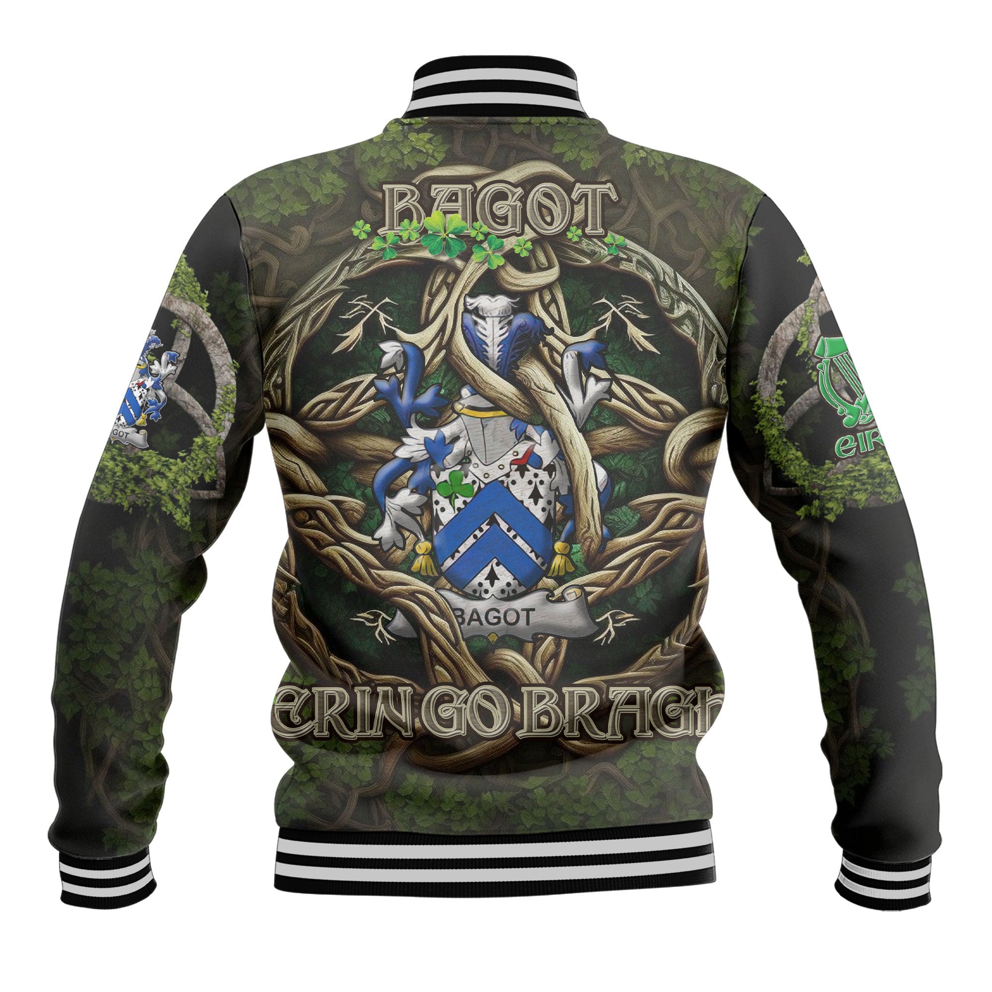 Bagot Baseball Jackets Ireland Is My Root Style