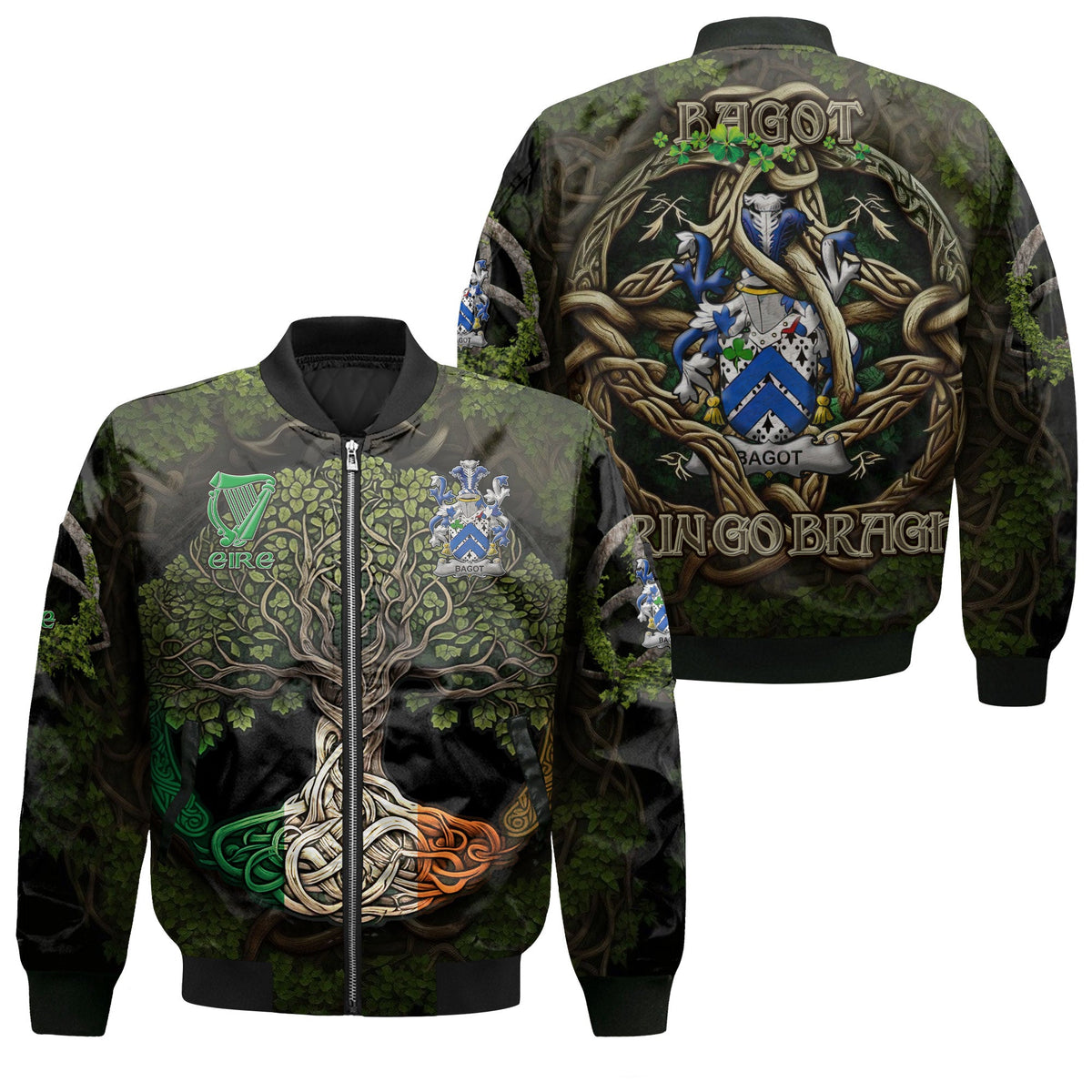 Bagot Bomber Jackets Ireland Is My Root Style