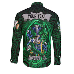 Baillie Long Sleeve Button Shirts The Green Dragon Of Ireland Style