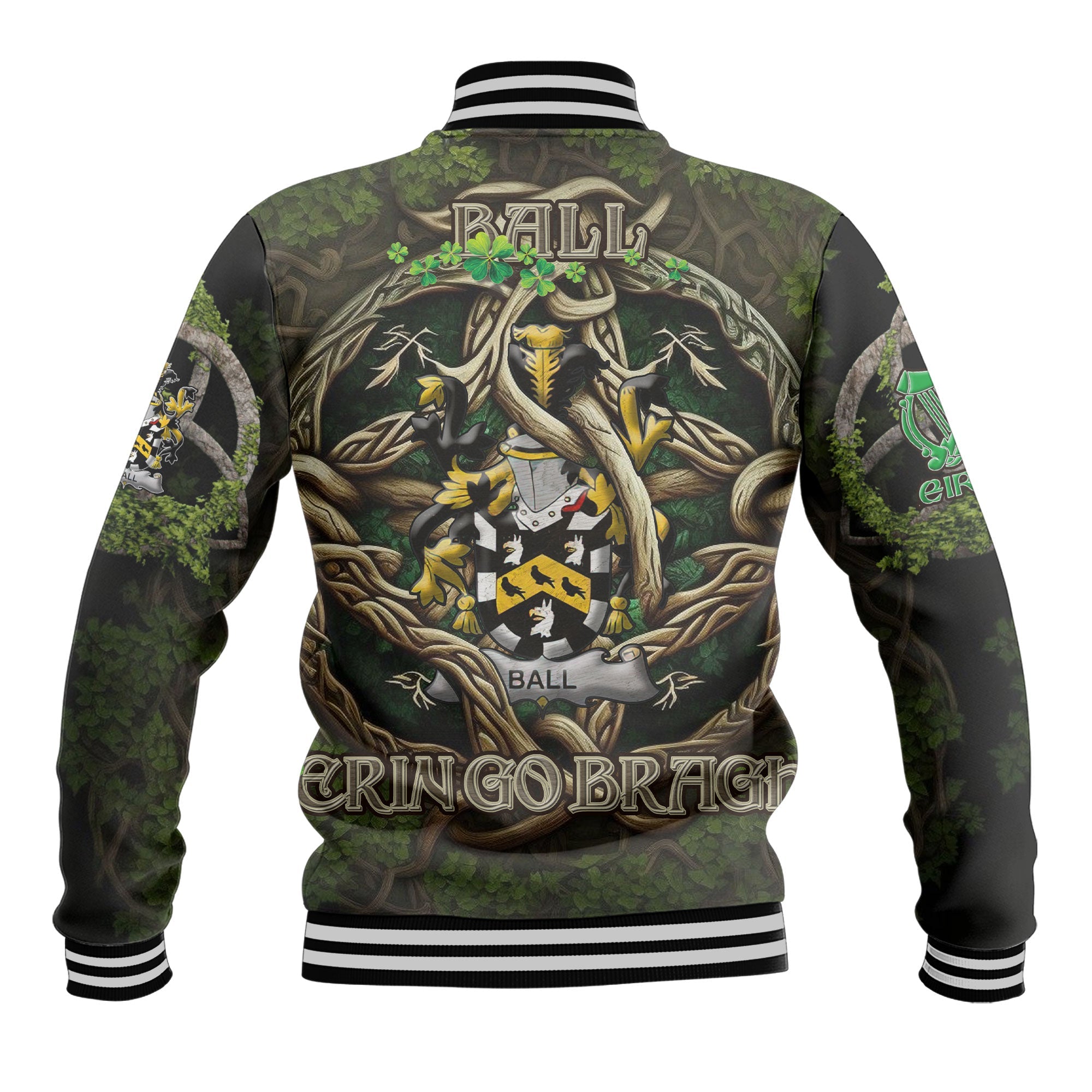 Ball Baseball Jackets Ireland Is My Root Style