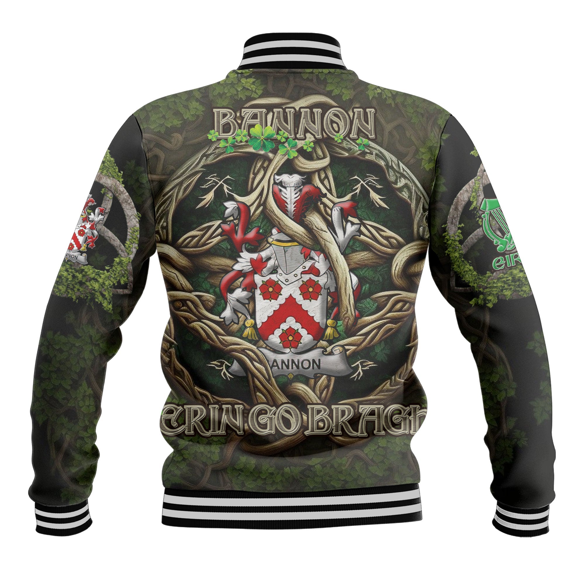 Bannon or O Bannon Baseball Jackets Ireland Is My Root Style