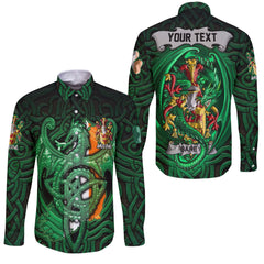 Barby Long Sleeve Button Shirts The Green Dragon Of Ireland Style