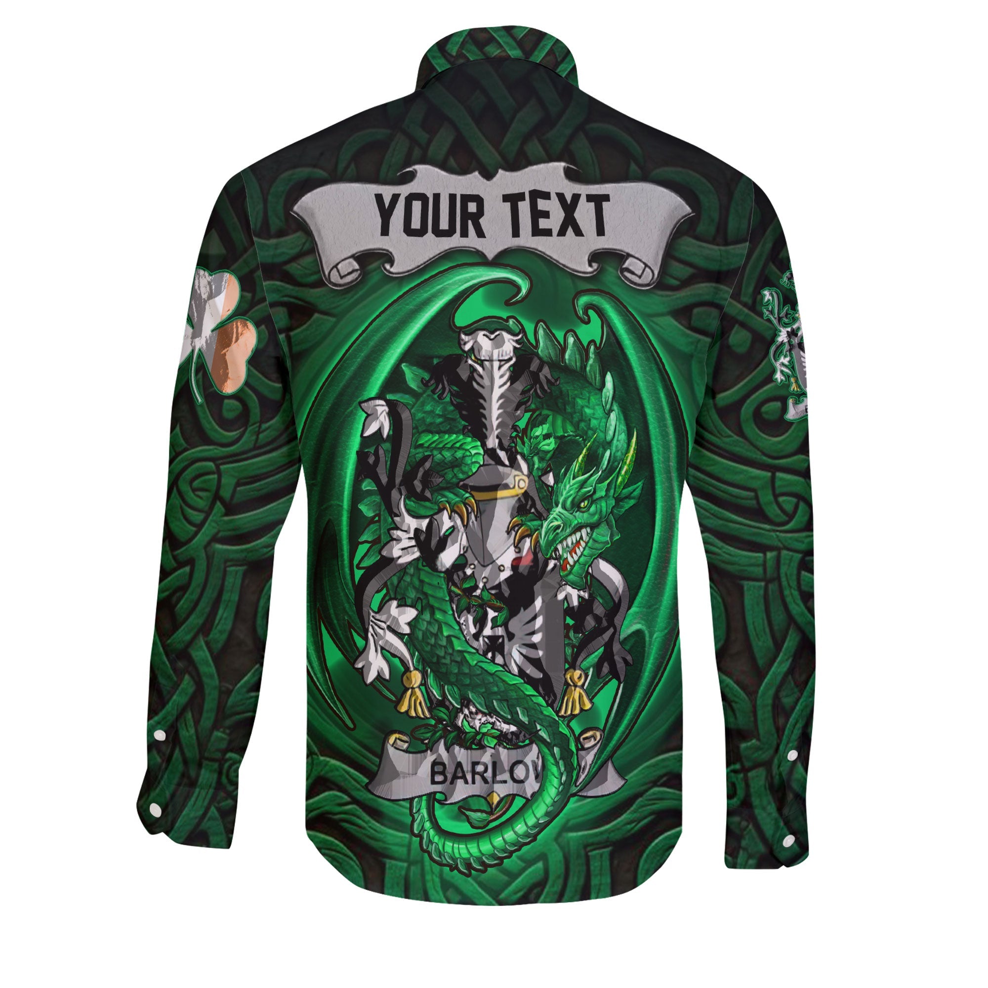 Barlow Long Sleeve Button Shirts The Green Dragon Of Ireland Style