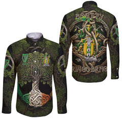Beatty or Betagh Long Sleeve Button Shirts Ireland Is My Root Style