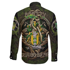 Beatty or Betagh Long Sleeve Button Shirts Ireland Is My Root Style