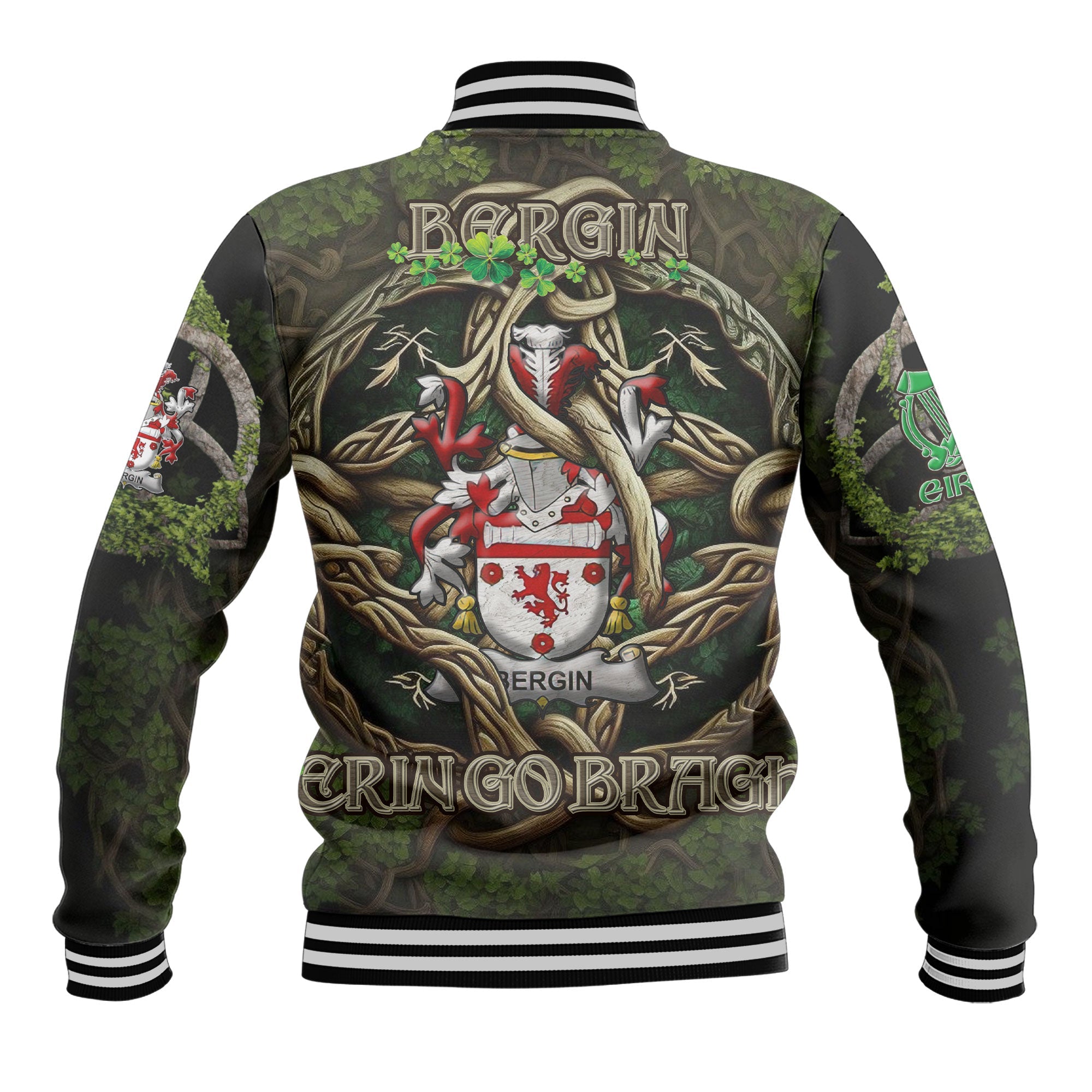 Bergin or O Bergin Baseball Jackets Ireland Is My Root Style