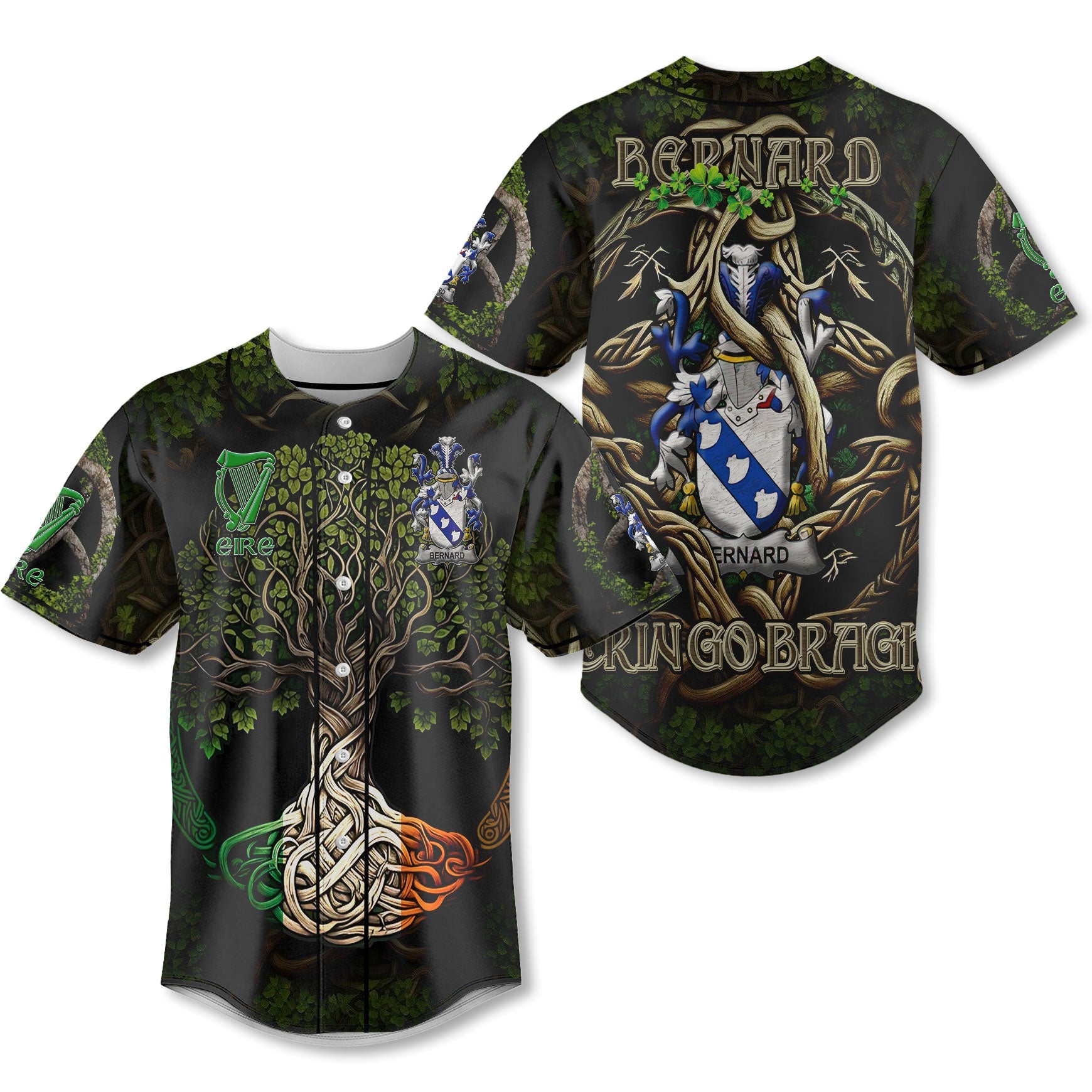 Bernard Baseball Jerseys Ireland Is My Root Style