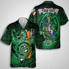 Bevens Hawaiian Shirts The Green Dragon Of Ireland Style