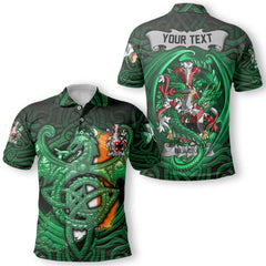 Blacke Polo Shirts The Green Dragon Of Ireland Style