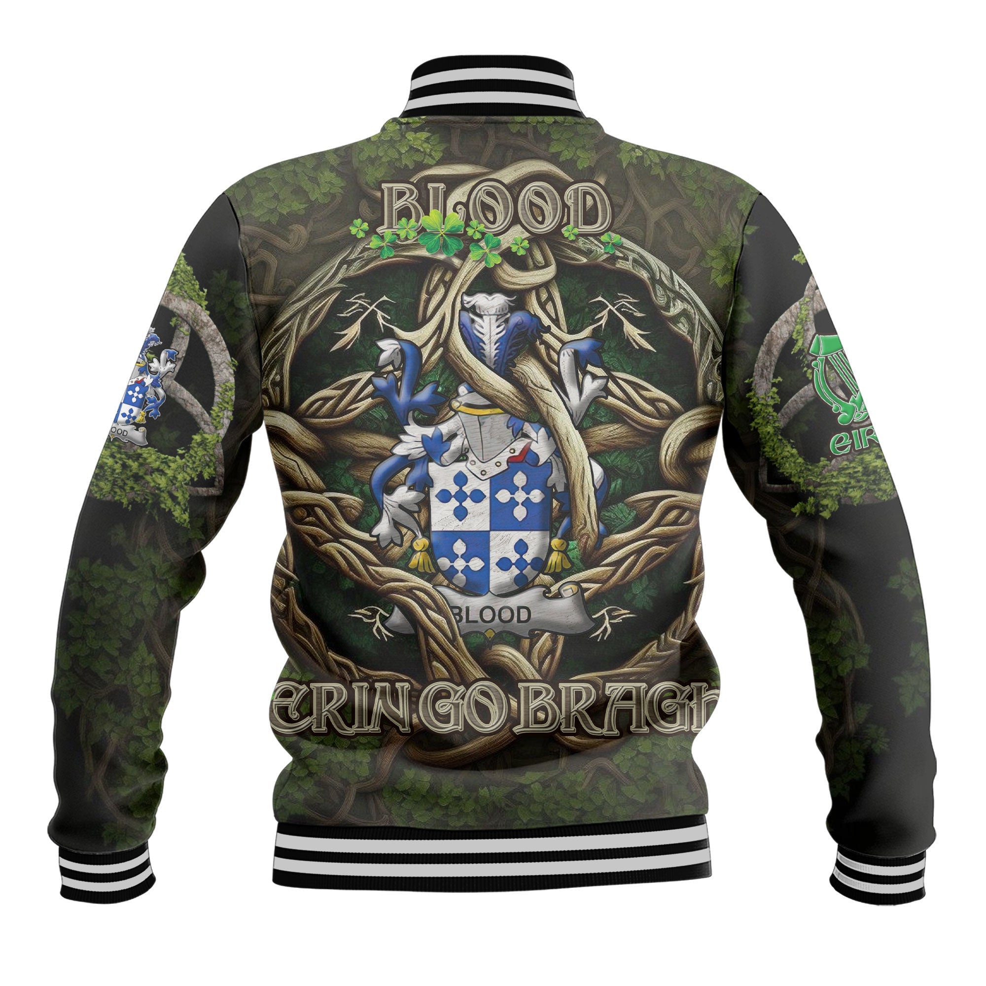 Blood Baseball Jackets Ireland Is My Root Style