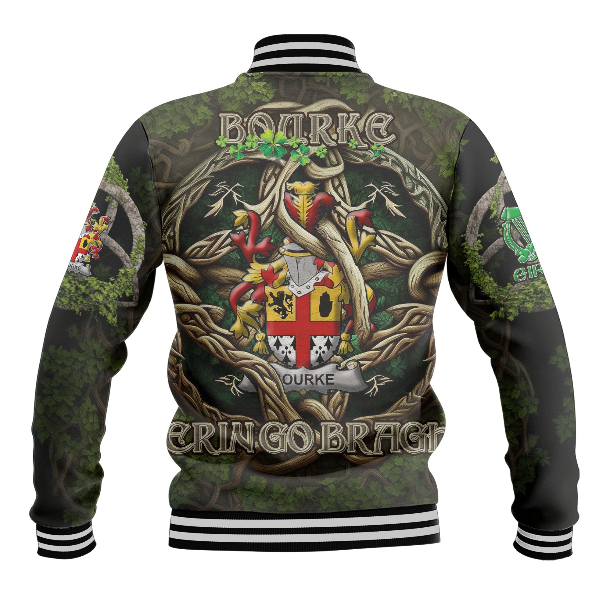 Bourke Baseball Jackets Ireland Is My Root Style