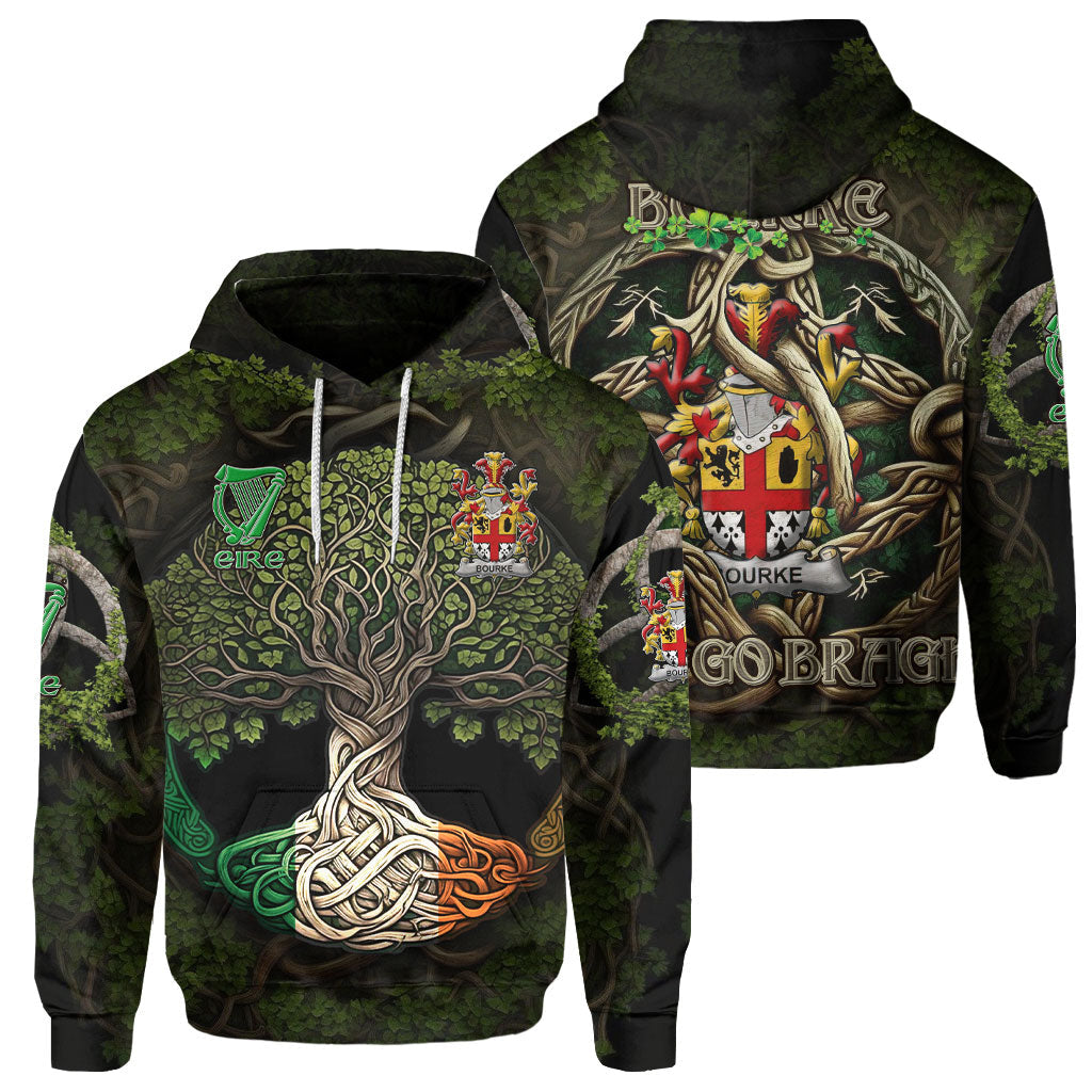 Bourke Hoodies Ireland Is My Root Style