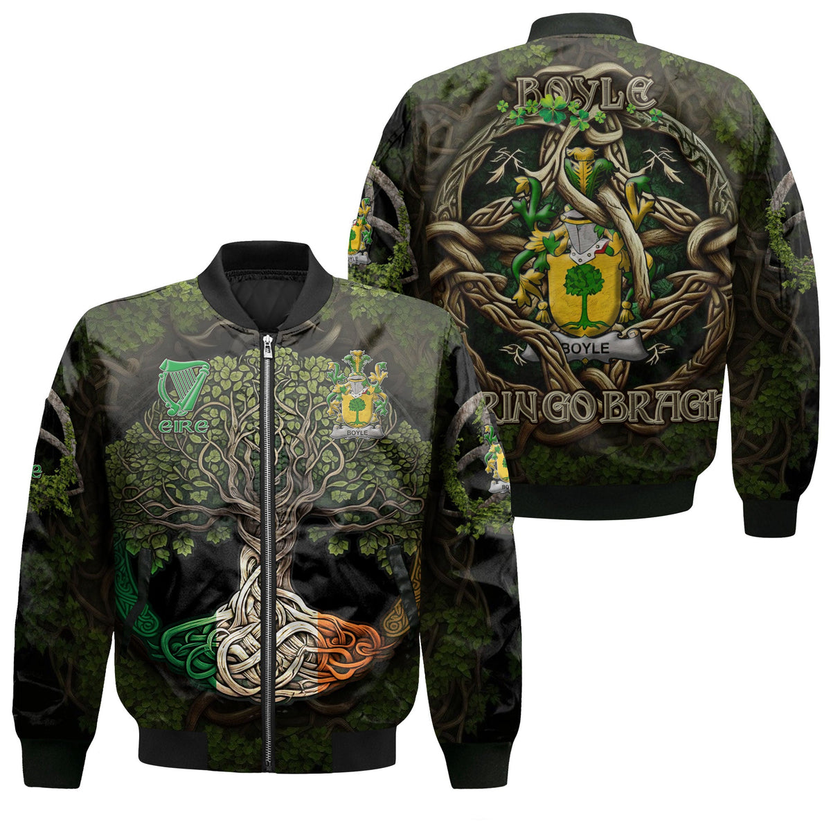 Boyle or O Boyle Bomber Jackets Ireland Is My Root Style