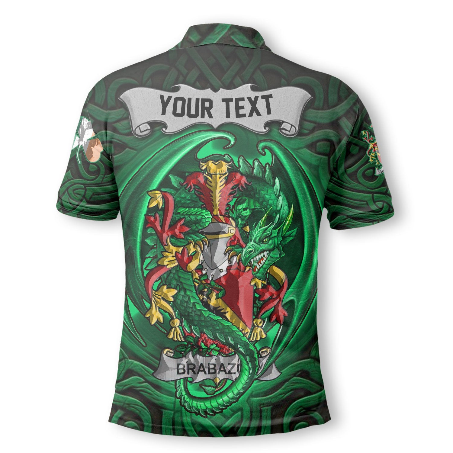 Brabazon Polo Shirts The Green Dragon Of Ireland Style