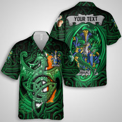 Brinkley Hawaiian Shirts The Green Dragon Of Ireland Style