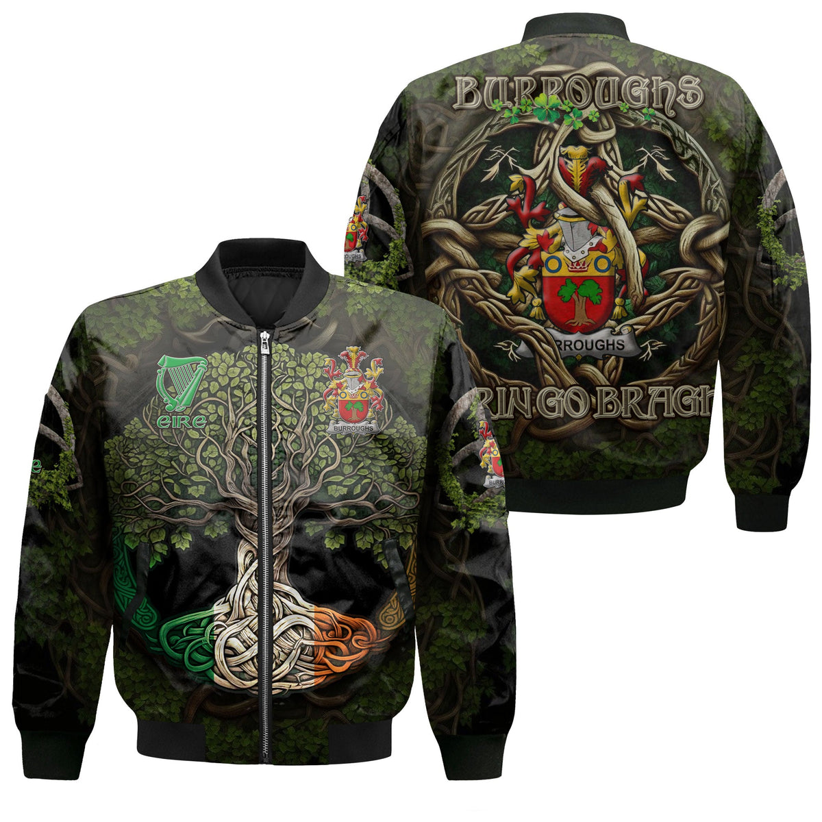 Burroughs Bomber Jackets Ireland Is My Root Style