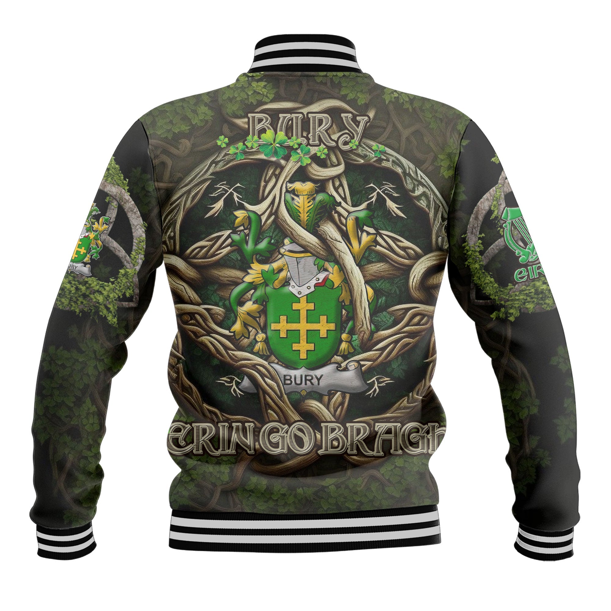 Bury or Berry Baseball Jackets Ireland Is My Root Style