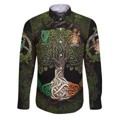 Cairnes Long Sleeve Button Shirts Ireland Is My Root Style