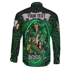 Callander Long Sleeve Button Shirts The Green Dragon Of Ireland Style