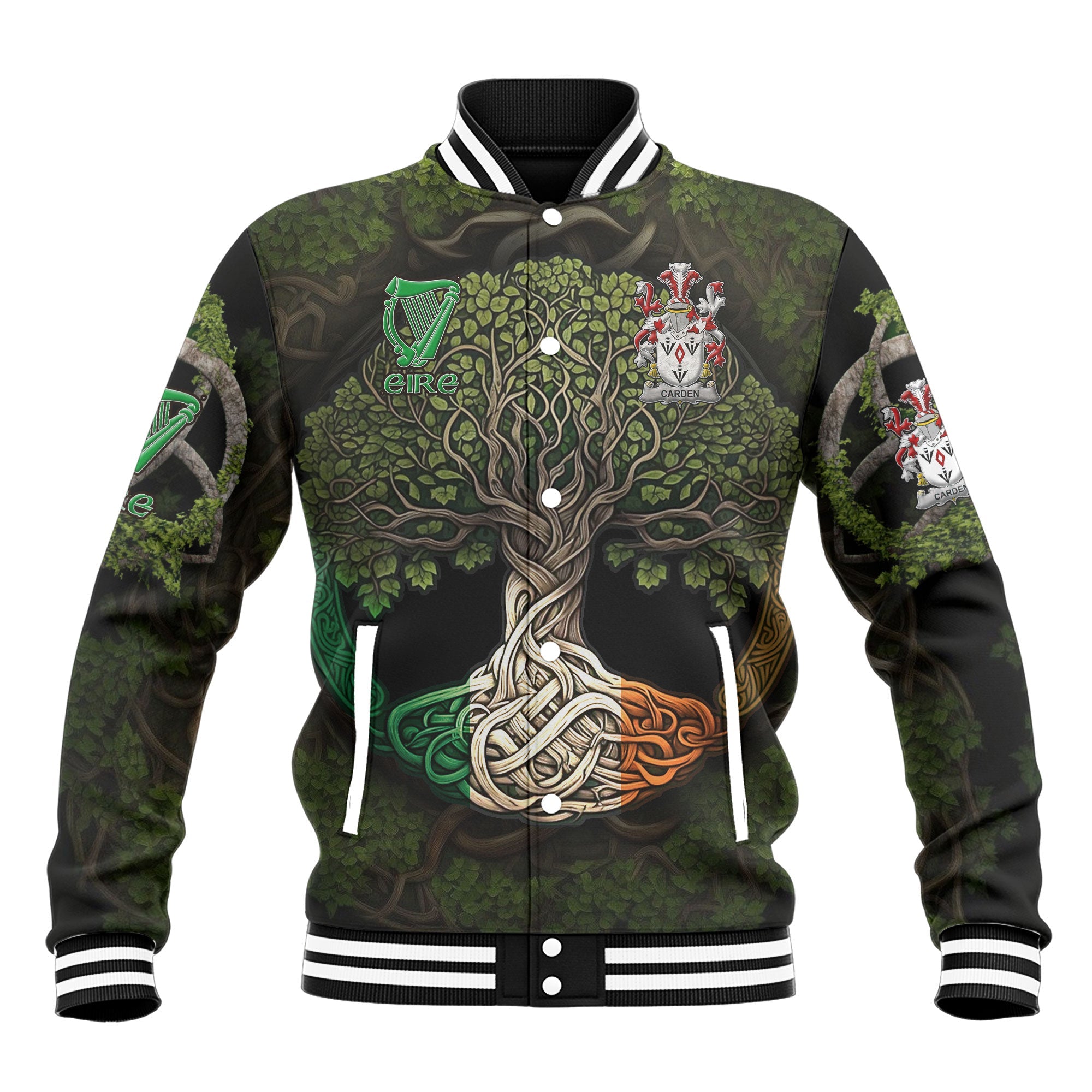 Carden Baseball Jackets Ireland Is My Root Style