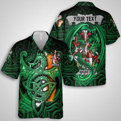 Carney Hawaiian Shirts The Green Dragon Of Ireland Style