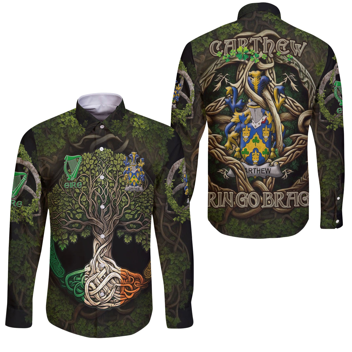 Carthew Long Sleeve Button Shirts Ireland Is My Root Style