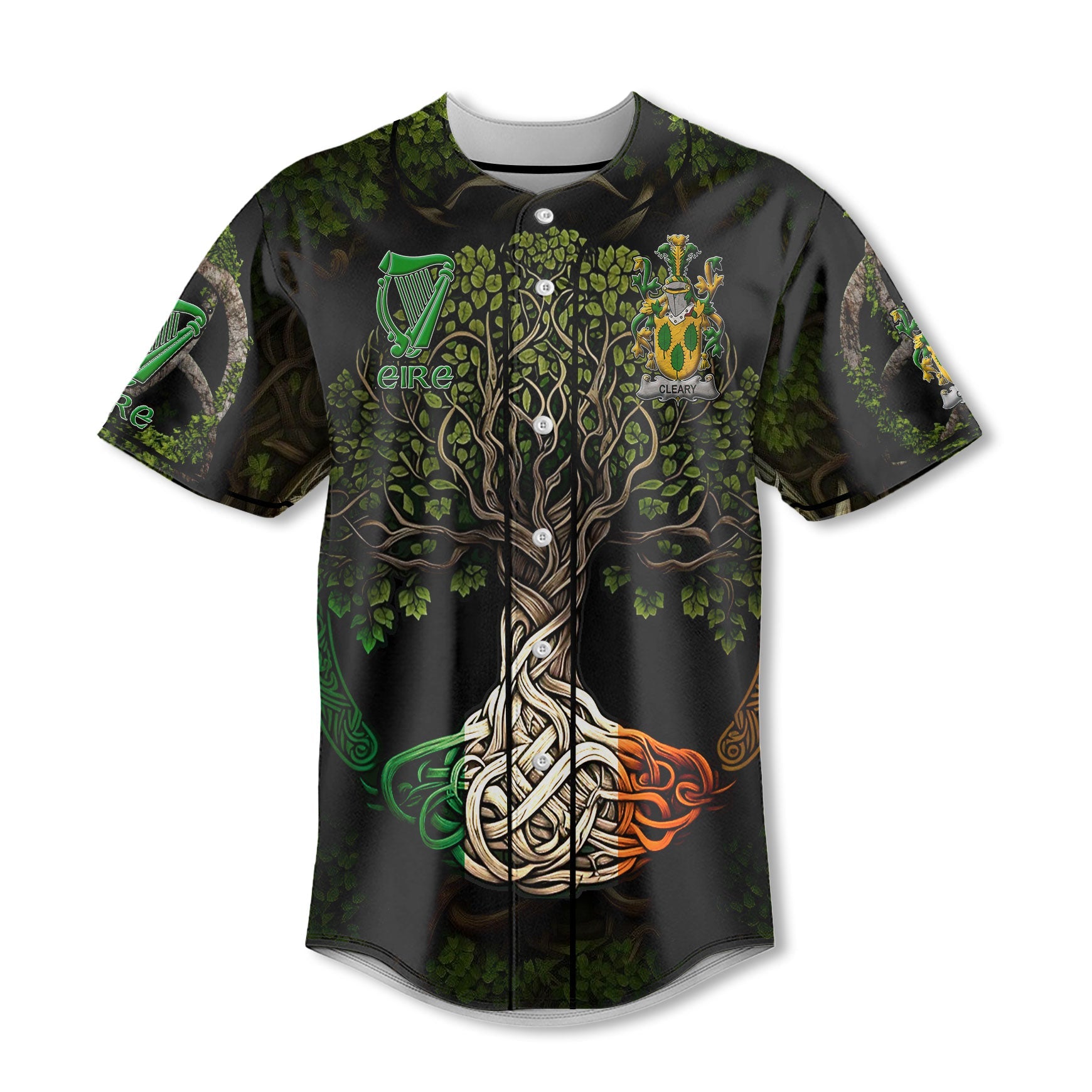 Cleary or O Clery Baseball Jerseys Ireland Is My Root Style