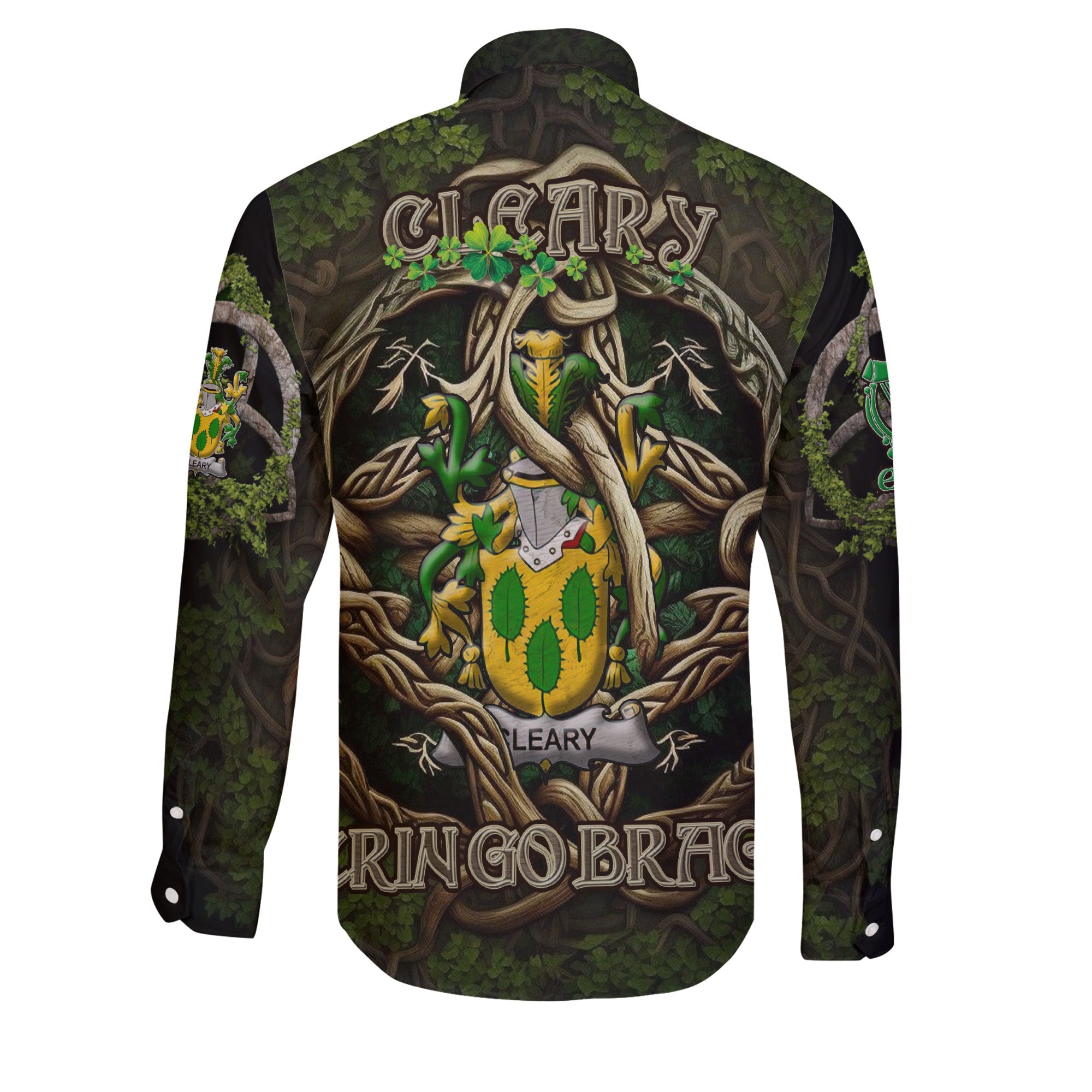 Cleary or O Clery Long Sleeve Button Shirts Ireland Is My Root Style