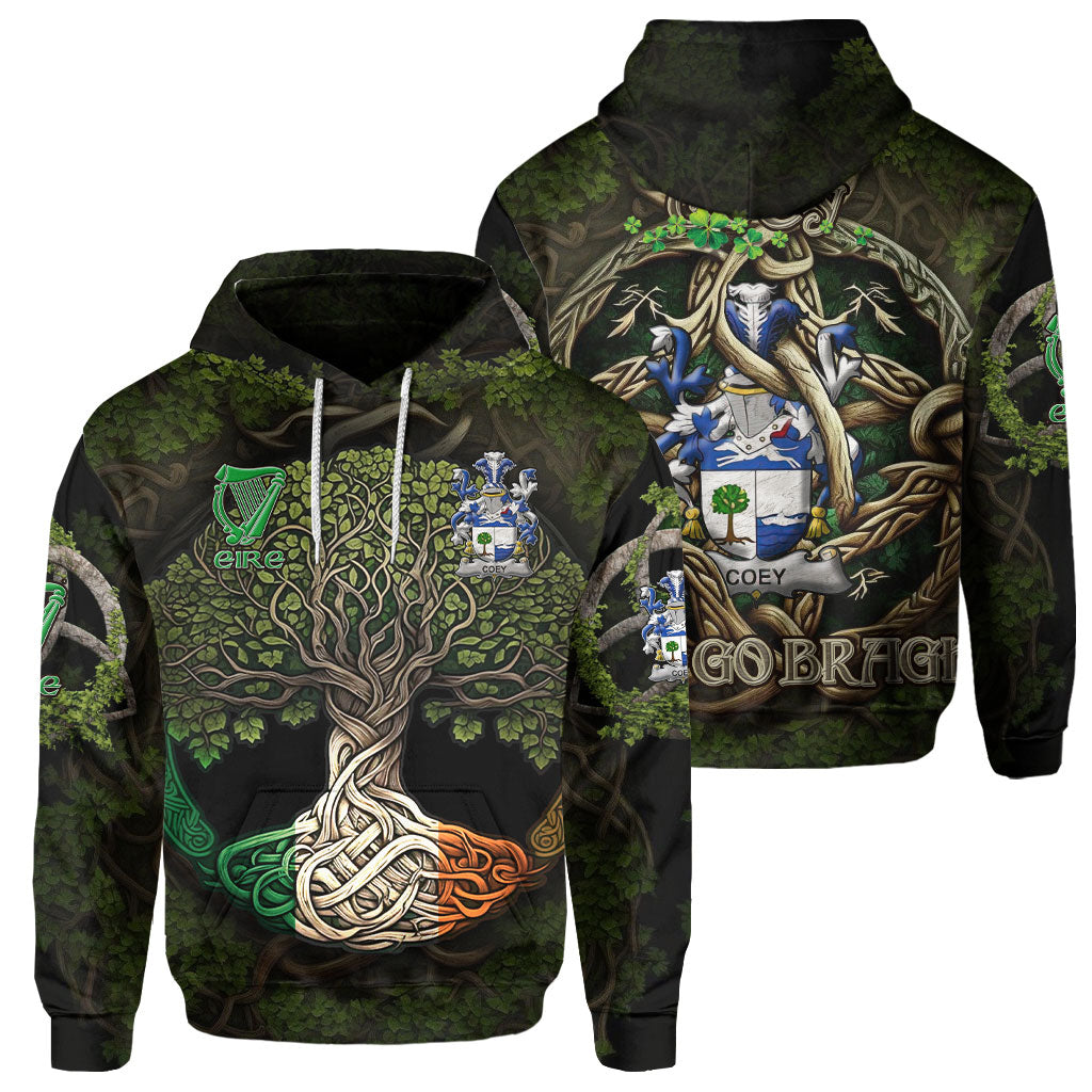 Coey or McCoey Hoodies Ireland Is My Root Style