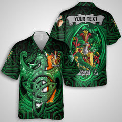 Colley or McColley Hawaiian Shirts The Green Dragon Of Ireland Style