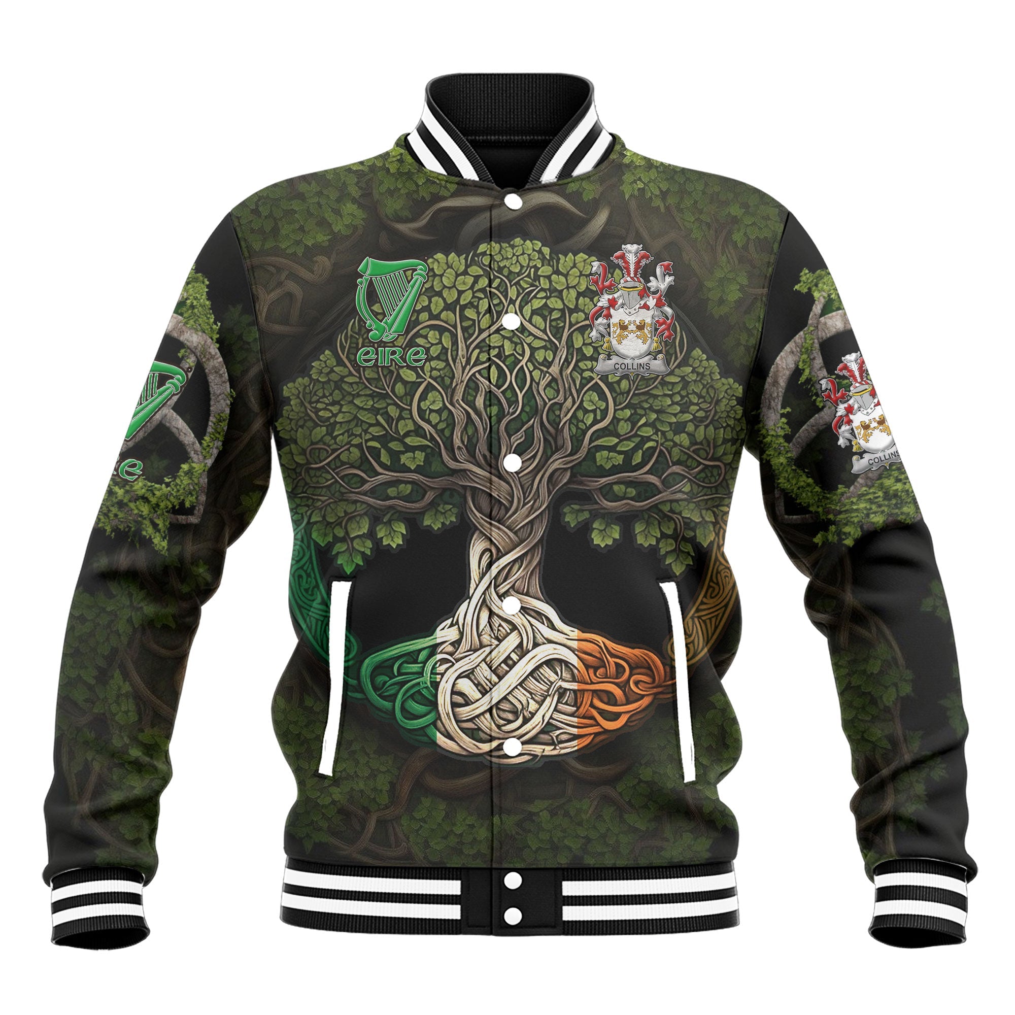 Collins Baseball Jackets Ireland Is My Root Style