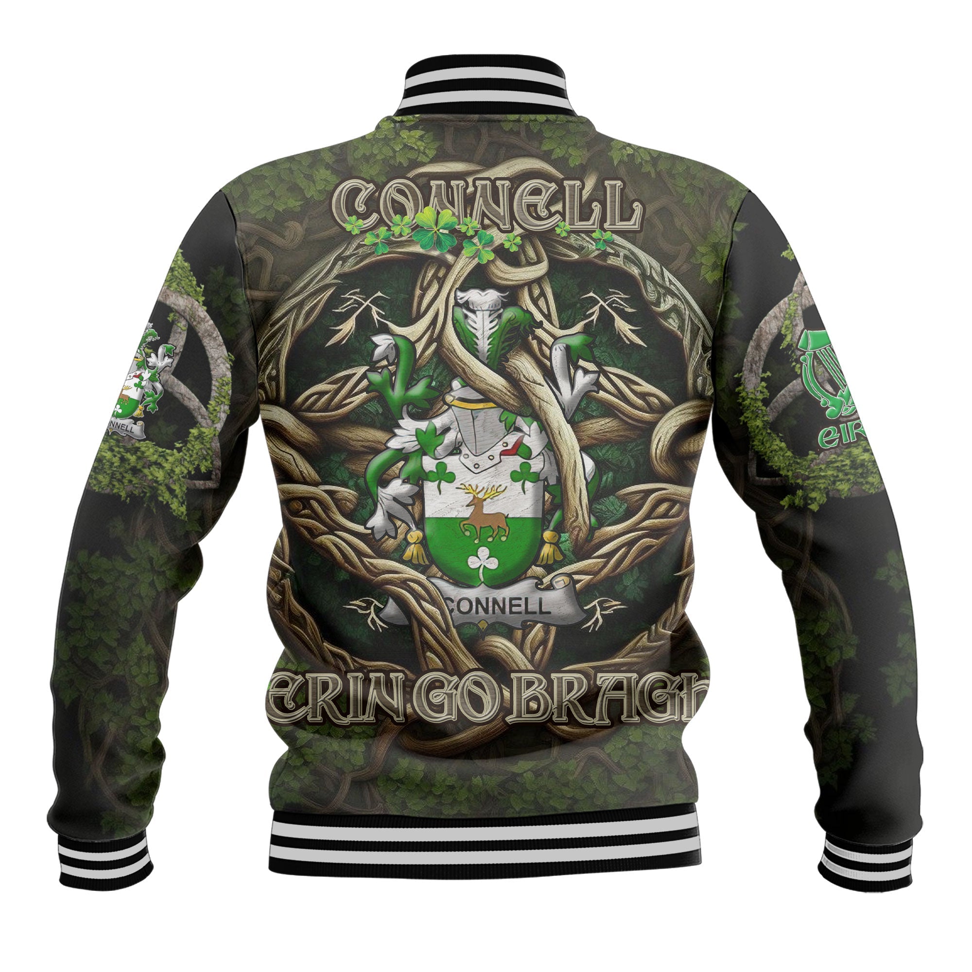 Connell or O Connell Baseball Jackets Ireland Is My Root Style