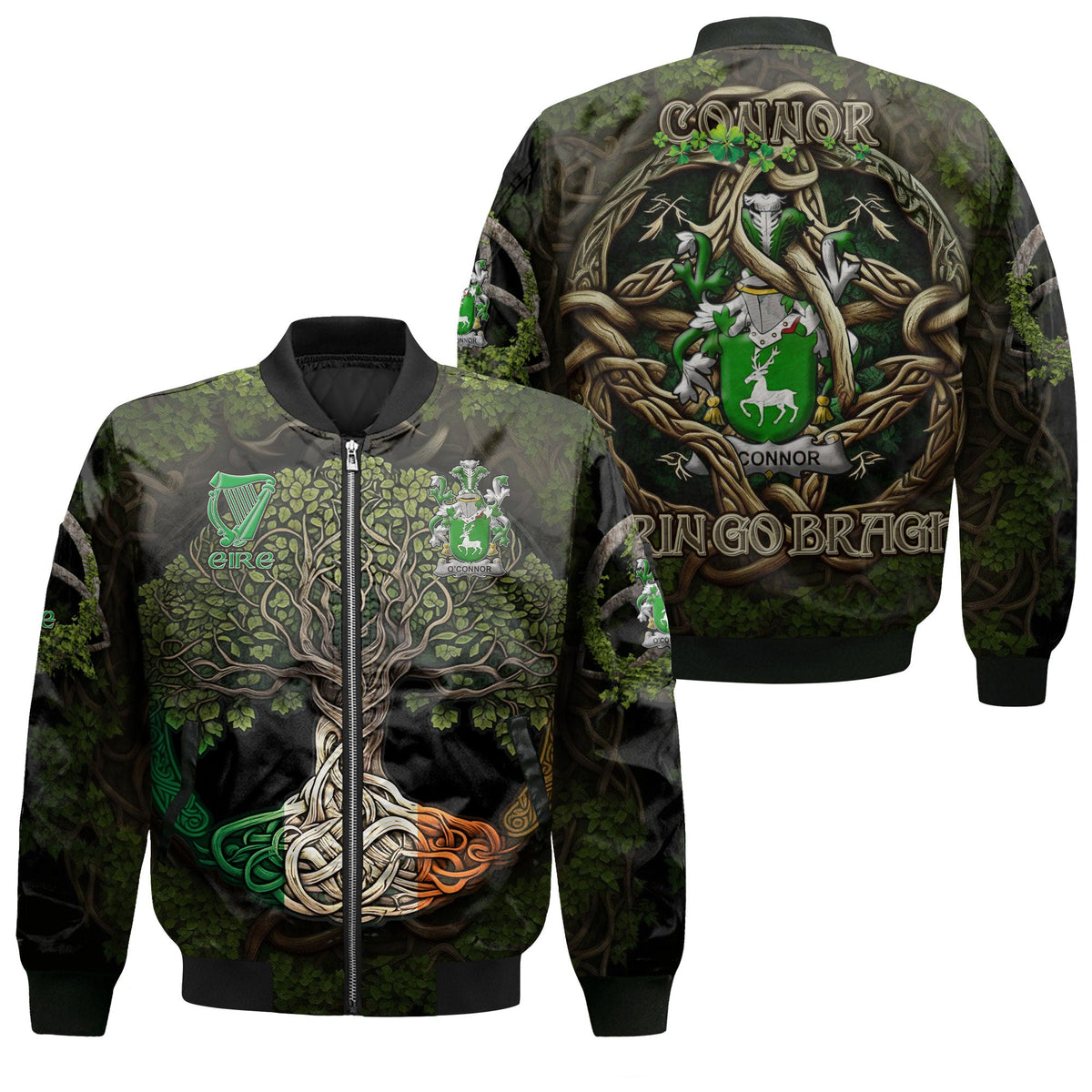 Connor or O Connor Corcomroe Bomber Jackets Ireland Is My Root Style